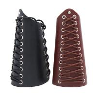 PU Leather Cord Bracelets, with Wax Cord & Iron, punk style & Unisex 