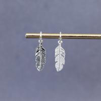 Sterling Silver Pendants, 925 Sterling Silver, Feather, DIY 