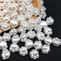 Perles acryliques plaquée, Acrylique, Griffe, DIY, blanc Environ Vendu par sac