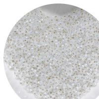 Silbereinzug Glas Rocailles, Seedbead, rund, DIY, keine, 2mm, ca. 1000PCs/Tasche, verkauft von Tasche
