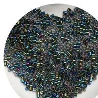 Plattierte Glas Rocailles, Glasperlen, rund, DIY, keine, 1.6mm, ca. 2000PCs/Tasche, verkauft von Tasche