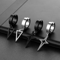 Stainless Steel Clip Earrings, 316L Stainless Steel, machine polished, fashion jewelry & Unisex 