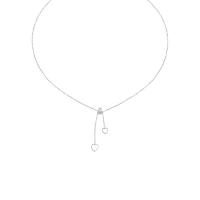 Ожерелье ручной латунные, Латунь, с Белая ракушка, с 6cm наполнитель цепи, Сердце, плакирован серебром, ювелирные изделия моды & регулируемый & Женский, серебряный, длина:Приблизительно 40 см, продается PC