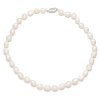 Natural Freshwater Pearl Necklace, irregular, for woman 10-11mm Approx 17.71 Inch 