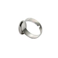Нержавеющая сталь палец кольцо настройки, Нержавеющая сталь 304, Регулируемый & DIY & машинная полировка & открыть & разный размер для выбора, оригинальный цвет, продается PC