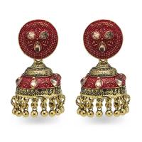 Zinc Alloy Rhinestone Drop Earring, vintage & fashion jewelry & for woman & with rhinestone 