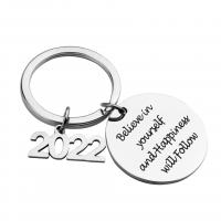 Stainless Steel Key Clasp, 201 Stainless Steel, polished, Unisex, original color, 30mm 