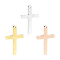 Stainless Steel Cross Pendants, 304 Stainless Steel, Vacuum Ion Plating, Unisex Approx 