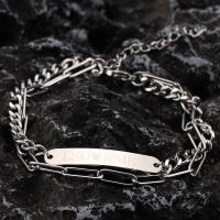 Stainless Steel Charm Bracelet, 304 Stainless Steel, with 5cm extender chain, Double Layer & Unisex, original color Approx 18 cm 