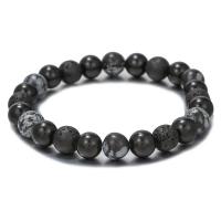 Gemstone Bracelets, Round, vintage & Unisex black .5-19.5 cm 