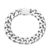 Stainless Steel Chain Bracelets, 316L Stainless Steel, hand polished, Unisex original color 