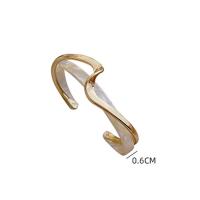 Brass Cuff Bangle, with Acetate, gold color plated, fashion jewelry & for woman, 6mm, 60mm 