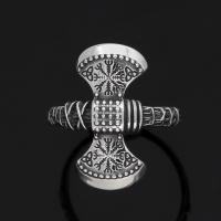 Titanium Steel Finger Ring, vintage & for man & blacken, original color, US Ring 