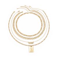 Fashion Multi Layer Necklace, Zinc Alloy, with 2.7inch extender chain, plated, 4 pieces & fashion jewelry & for woman Approx 15.7 Inch, Approx 19.7 Inch 