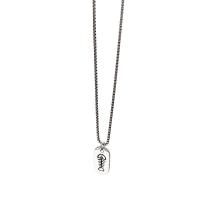 Ожерелье ручной латунные, Латунь, с 1.97inch наполнитель цепи, плакирован серебром, ювелирные изделия моды & Женский, длина:Приблизительно 17.72 дюймовый, продается PC