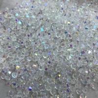 Tschechische Kristallperlen, Tschechische Crytal, poliert, DIY & verschiedene Größen vorhanden, weiß, Länge:38 cm, verkauft von Tasche