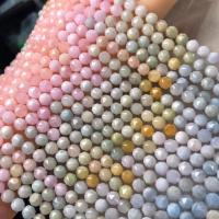 Morganite Beads, Round, polished, DIY & faceted, mixed colors, 6.5-7mm cm 