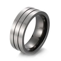 Titanium Steel Finger Ring, epoxy gel & for man, 8mm 