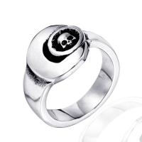 Partículas de acero anillo, pulido, diverso tamaño para la opción & para hombre & ennegrezca, color original, 14.1mm, Vendido por UD