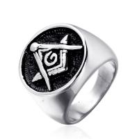 Partículas de acero anillo, pulido, diverso tamaño para la opción & para hombre & ennegrezca, color original, Vendido por UD