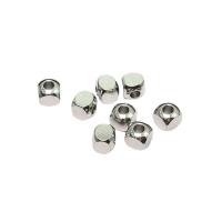 304 Stainless Steel Spacer Bead, Square, polished original color 