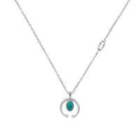 Titanium Steel Sweater Necklace, with turquoise, polished, Unisex, original color Approx 27.55 Inch 