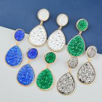 Acrylic Drop Earring, Zinc Alloy, with Acrylic, gold color plated, fashion jewelry & for woman 