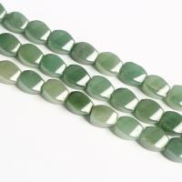 Зеленый авантюрин, полированный, DIY, зеленый длина:Приблизительно 38 см, продается Strand