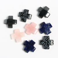 Gemstone ювелирные изделия Кулон, Природный камень, Kресты, различные материалы для выбора & Мужская, Много цветов для выбора продается PC