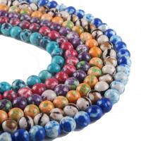 Rain Flower Stone Beads, Round, DIY 