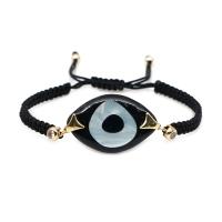 Evil Eye Jewelry Bracelet, Acrylic, with Polyester Cord, folk style & for woman Approx 11 Inch 
