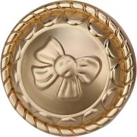 Zinc Alloy Shank Button, Round, plated, bowknot design & DIY 
