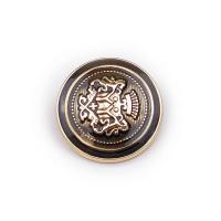Zinc Alloy Shank Button, Round, plated, DIY 