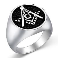 316L Stainless Steel Finger Ring & for man & blacken, original color US Ring 