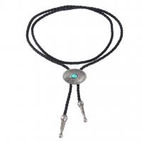 Zinc Alloy Sweater Chain Necklace, with turquoise & Nylon Cord, plated, fashion jewelry & for man 30013.2cm cm 