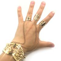 Zinc Alloy Bracelet Ring, Heart, plated, fashion jewelry & for woman 