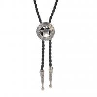 Zinc Alloy Sweater Chain Necklace, with Nylon Cord, plated, fashion jewelry & for man cm 
