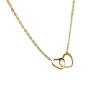 Zinc Alloy Necklace, Heart, plated & for woman .75 Inch 