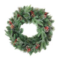 Christmas Wreath, PVC Plastic, with PE Plastic, handmade, Christmas jewelry 