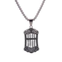 Zinc Alloy Necklace, 304 Stainless Steel, with Zinc Alloy, Vacuum Ion Plating & for man, original color, 700mm 