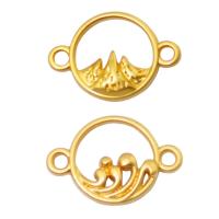 Zinc Alloy Charm Connector, gold color plated, DIY & hollow Approx 1.5mm 
