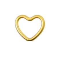 Abalorios de Aleación de Zinc , Corazón, chapado en color dorado, Bricolaje, 11x12.5x2.8mm, agujero:aproximado 9.5x6mm, Vendido por UD