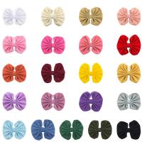 Children Hair Clip, Cloth, Bowknot, handmade, for children 120mm 