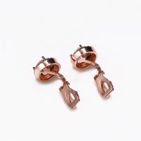 Zinc Alloy Earring Clip, with Opal, plated, fashion jewelry & for woman & with rhinestone, multi-colored 