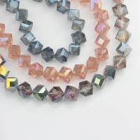 Quadrat Kristall Perlen, poliert, DIY & facettierte, mehrere Farben vorhanden, 10mm, verkauft von PC