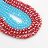 Perles de cristal rondelle, abaque, poli, DIY & facettes, plus de couleurs à choisir, 5mm, Environ Vendu par brin