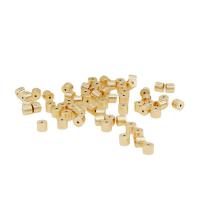 Brass Ear Nut Component, 14K gold plated, DIY 