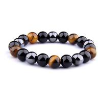 Gemstone Bracelets, Round, fashion jewelry & Unisex, mixed colors, 10mm cm 