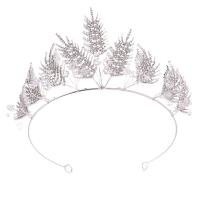 Bridal Tiaras, Zinc Alloy, with Clear Quartz, Crown, plated, fashion jewelry & for bridal 