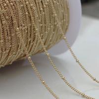 Brass Ball Chain, gold color plated, DIY, golden, 1.2mm 
